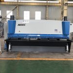 හයිඩ්රොලික් ගිලෝටීන් ෂර්නිං යන්ත්රය 3200mm x 8mm ප්ලාස්ටික් ද්රව්ය ආධාරකයක්